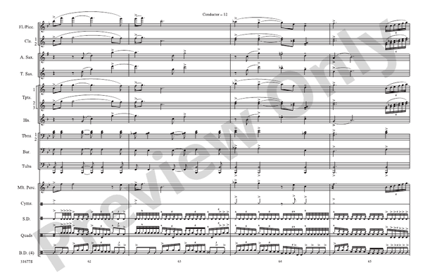 The Cowboys – Marching Band Conductor Score & Parts (Digital Download)