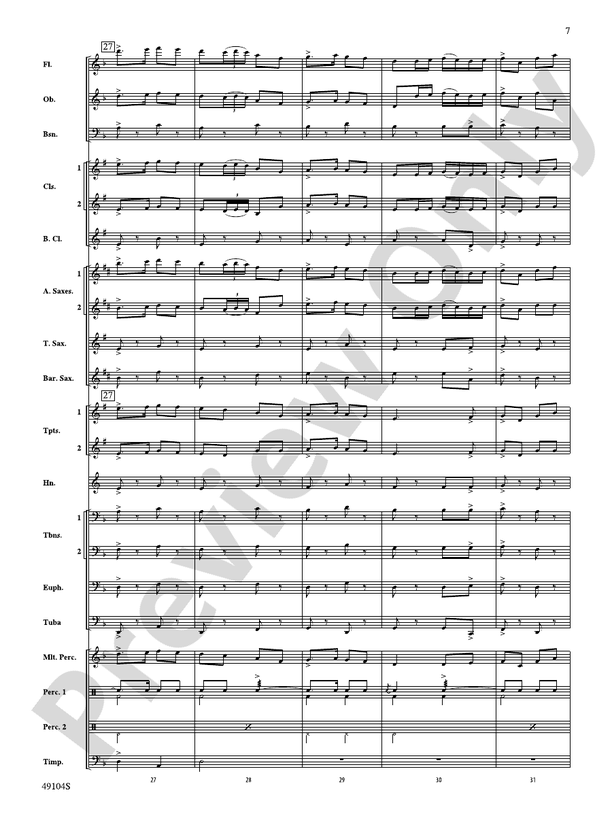 Folk Song Celebration - Concert Band Conductor Score & Parts (Digital Download)