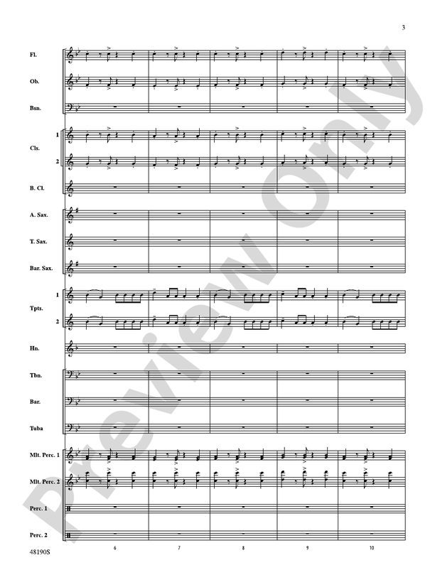 CON CALMA/REMIX/PYB 2 - Concert Band Conductor Score & Parts (Digital Download)