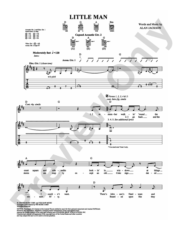 Little Man - Guitar TAB (Digital Download)