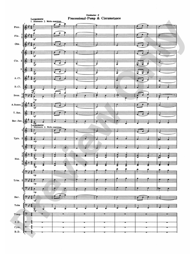 Commencement Suite (featuring a Fanfare, Processional, The National Anthem and a Recessional) - Concert Band Conductor Score & Parts (Digital Download)