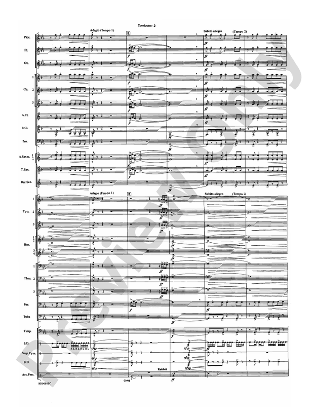 Encounters - Concert Band Conductor Score & Parts (Digital Download)