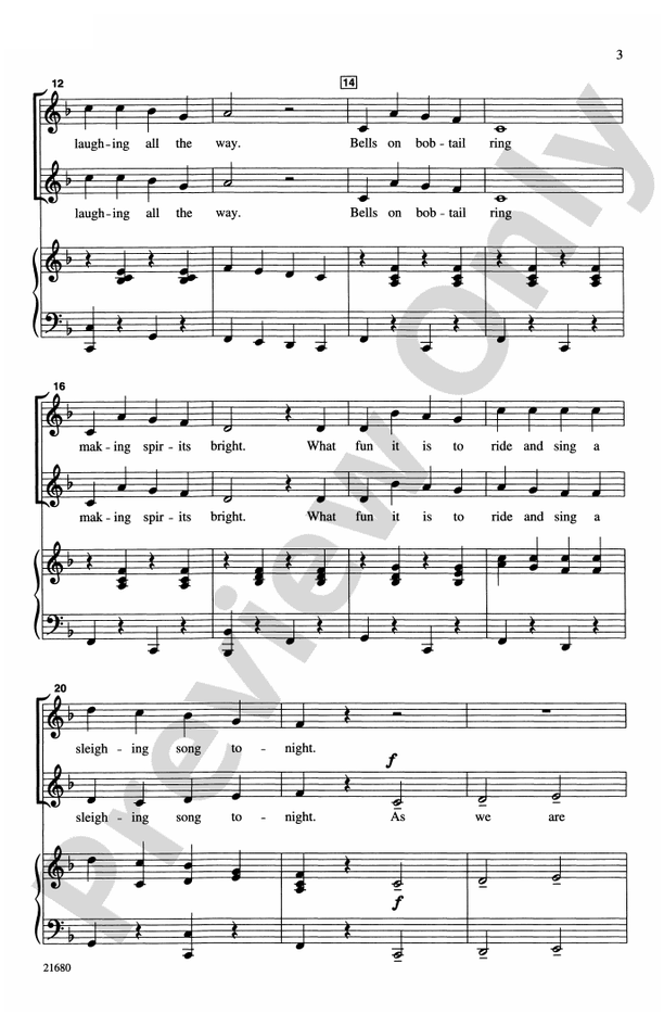 Jingle Bell Dash – 2-Part Choral Octavo (Digital Download)