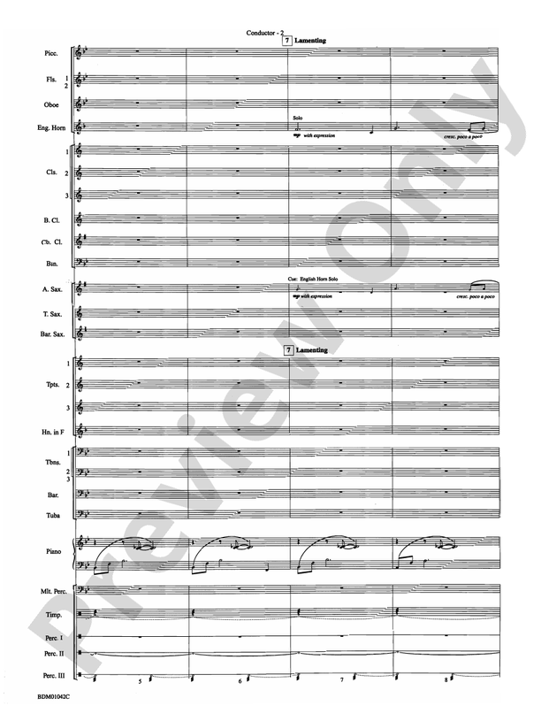 The Isle of Calypso (from The Odyssey (Symphony No. 2)) - Concert Band Conductor Score & Parts (Digital Download)