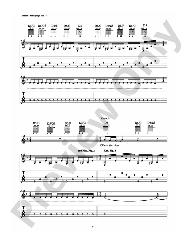 Freak - Guitar TAB (Digital Download)