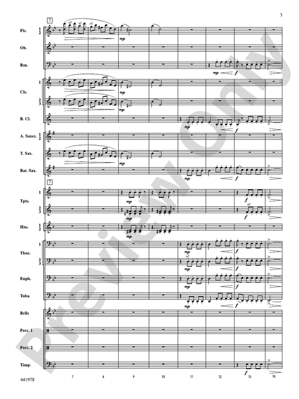 Scherzo Fantastique Excerpts - Concert Band Conductor Score & Parts (Digital Download)