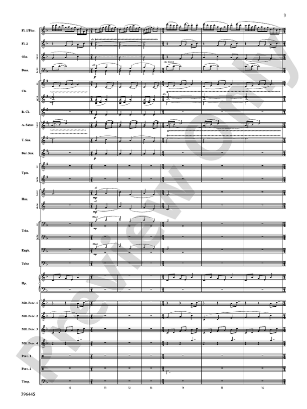 Laideronnette: Imperatrice des Pagodes (from Ma mere l'oye ) - Concert Band Conductor Score & Parts (Digital Download)