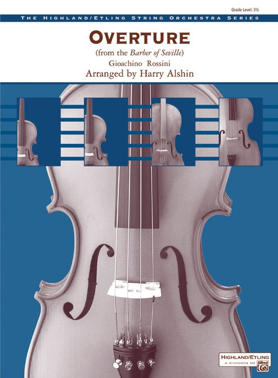 Overture from the Barber of Seville – String Orchestra Conductor Score & Parts (Digital Download)