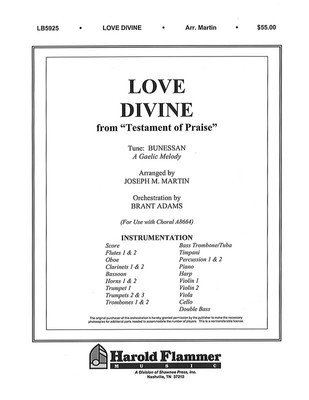 Love Divine, All Love Excelling (from Testament of Praise) - Charles Wesley - Joseph M. Martin Shawnee Press Score/Parts