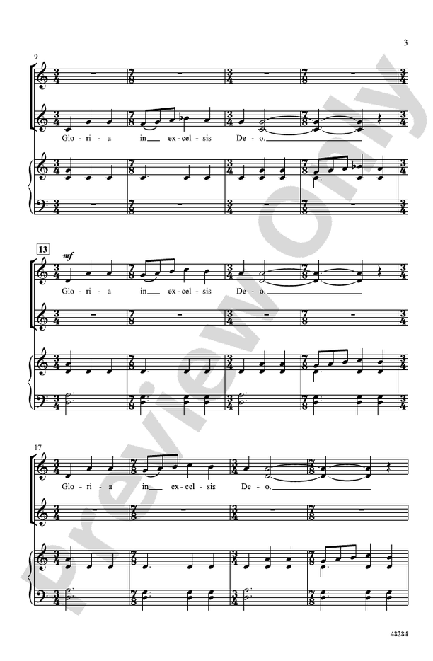 Gloria in Excelsis Deo – SSAA Choral Octavo (Digital Download)
