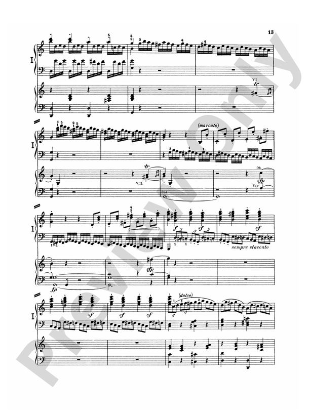 Beethoven - Piano Concerto No. 1 in C Major, Opus 15 - 2 Piano, 4 Hands (Digital Download)