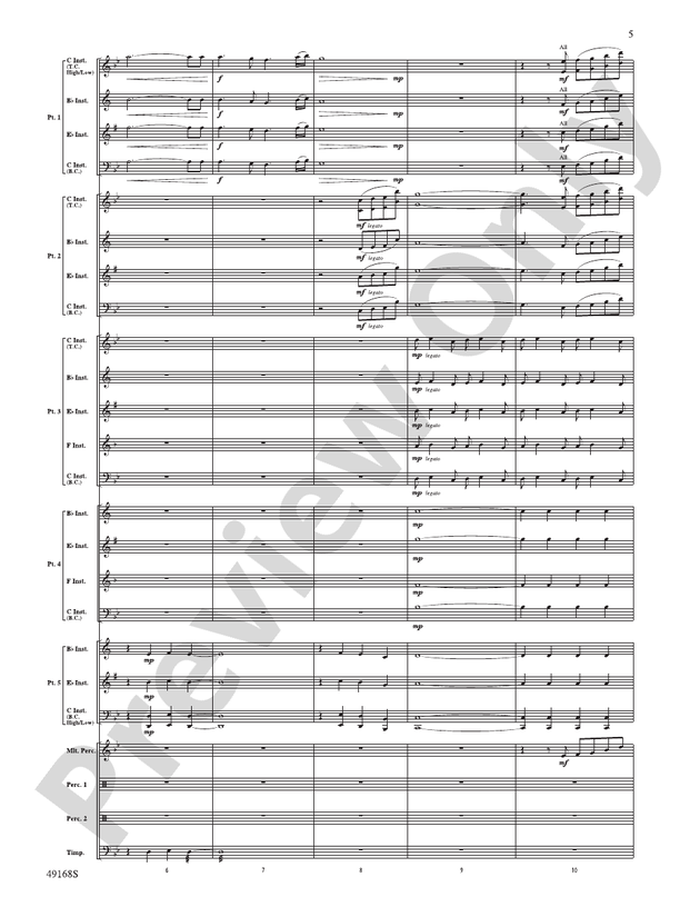 Derivations (Flexible Arrangement) - Concert Band Conductor Score & Parts (Digital Download)