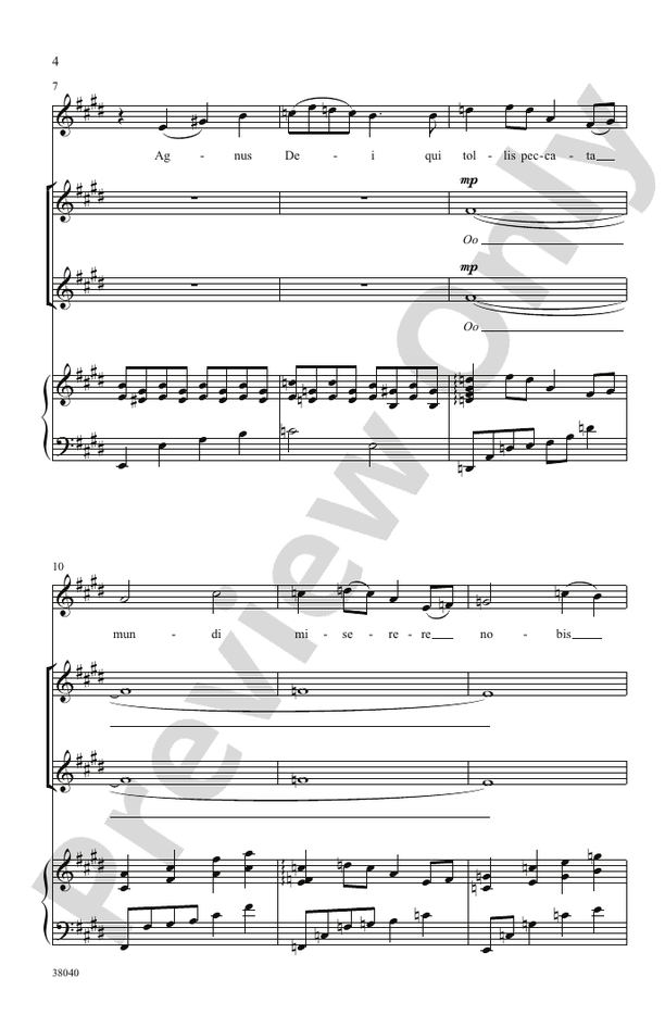 Agnus Dei - 2-Part Choral Octavo (Digital Download)