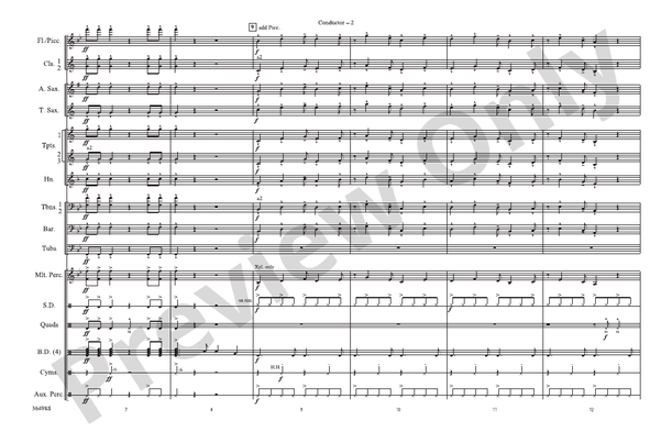 Coconut Champagne – Marching Band Conductor Score & Parts (Digital Download)