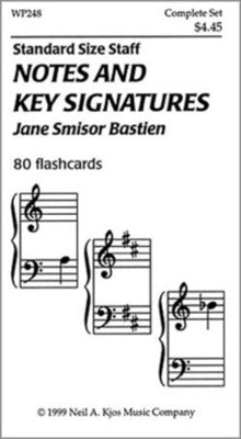 Notes & Key Signatures - Flashcards Bastien Kjos WP248