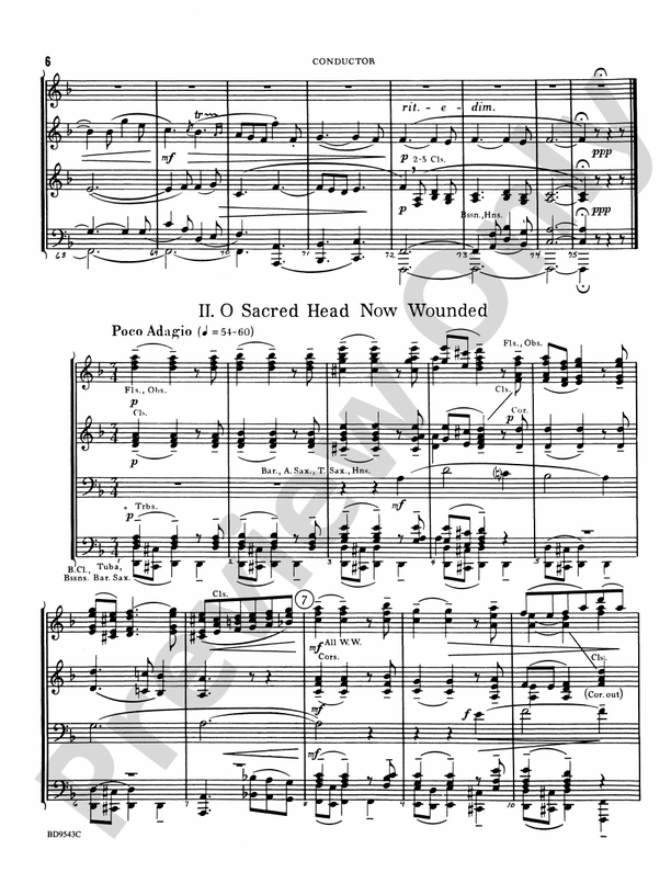 Three Chorale Preludes - Concert Band Conductor Score & Parts (Digital Download)