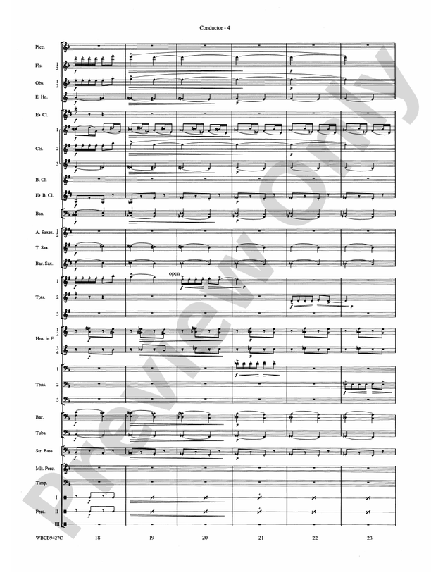 An American in Paris - Concert Band Conductor Score & Parts (Digital Download)