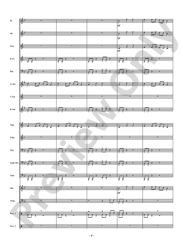 Greet The Champions - Concert Band Conductor Score & Parts (Digital Download)