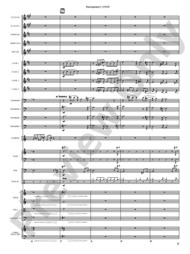 Fallingwater – Jazz Ensemble Conductor Score & Parts (Digital Download)
