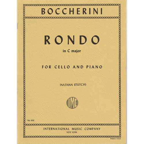Boccherini - Rondo - Cello/Piano Accompaniment IMC IMC633
