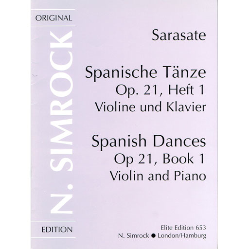 Sarasate - Spanish Dances Op21/1 Malaguena - Violin/Piano Accompaniment EMB M080127759