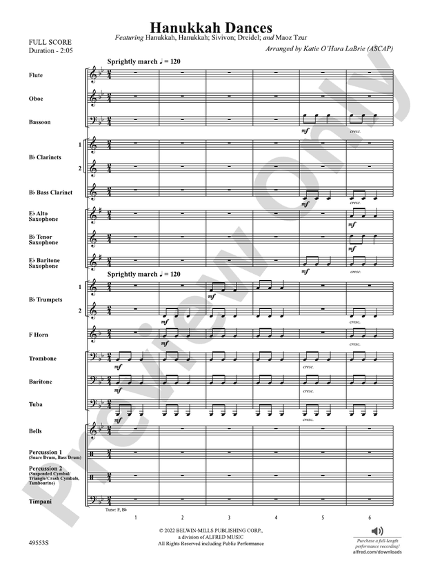 Hanukkah Dances - Concert Band Conductor Score & Parts (Digital Download)