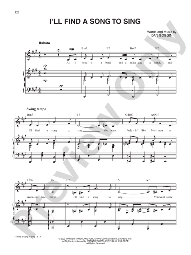 I'll Find a Song to Sing (from Meshuggah-Nuns) - PVG (Digital Download)