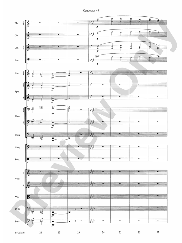 Finlandia (Grade 3.5) – Full Orchestra Conductor Score & Parts (Digital Download)