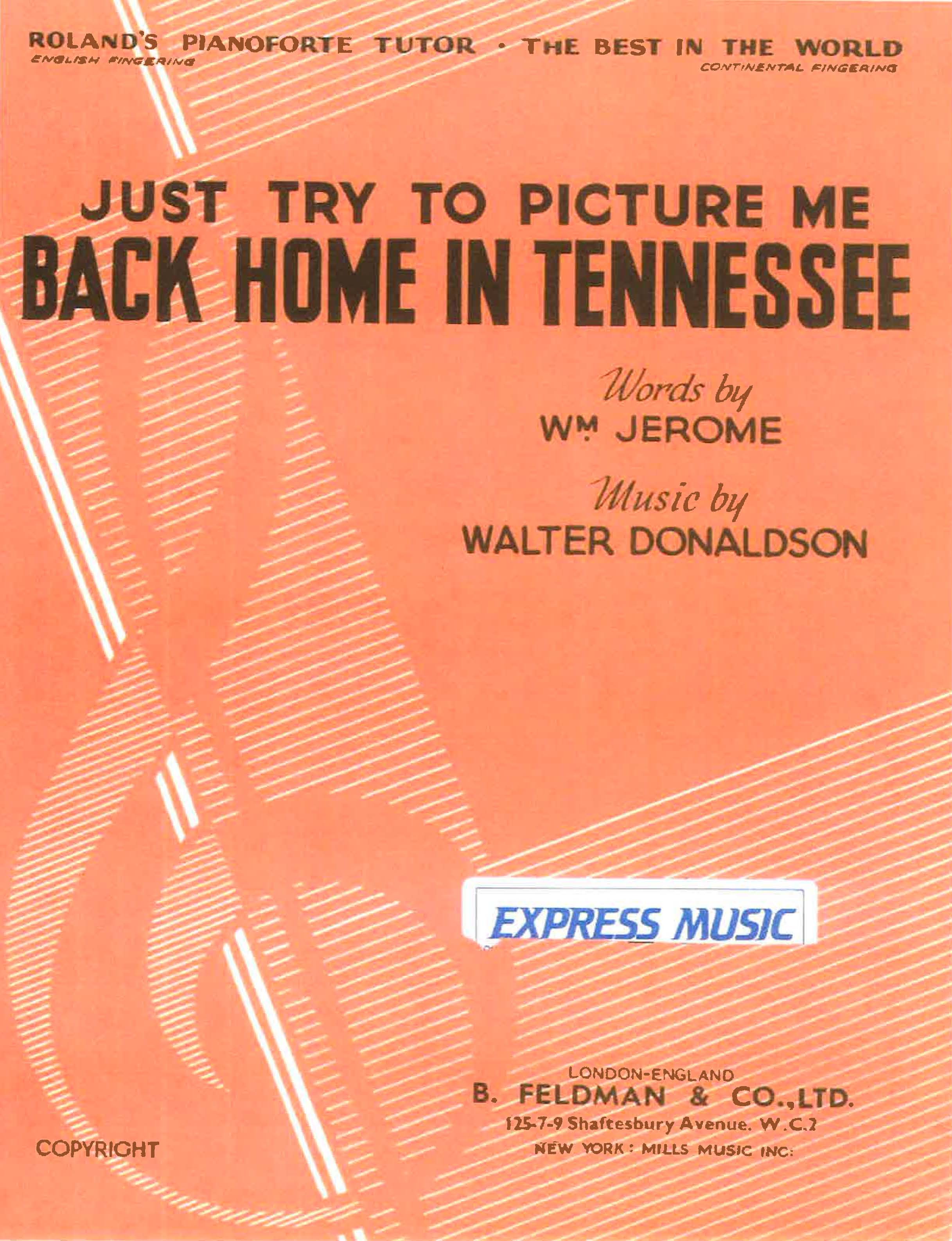 Back Home In Tennessee - PVG (Digital Download)
