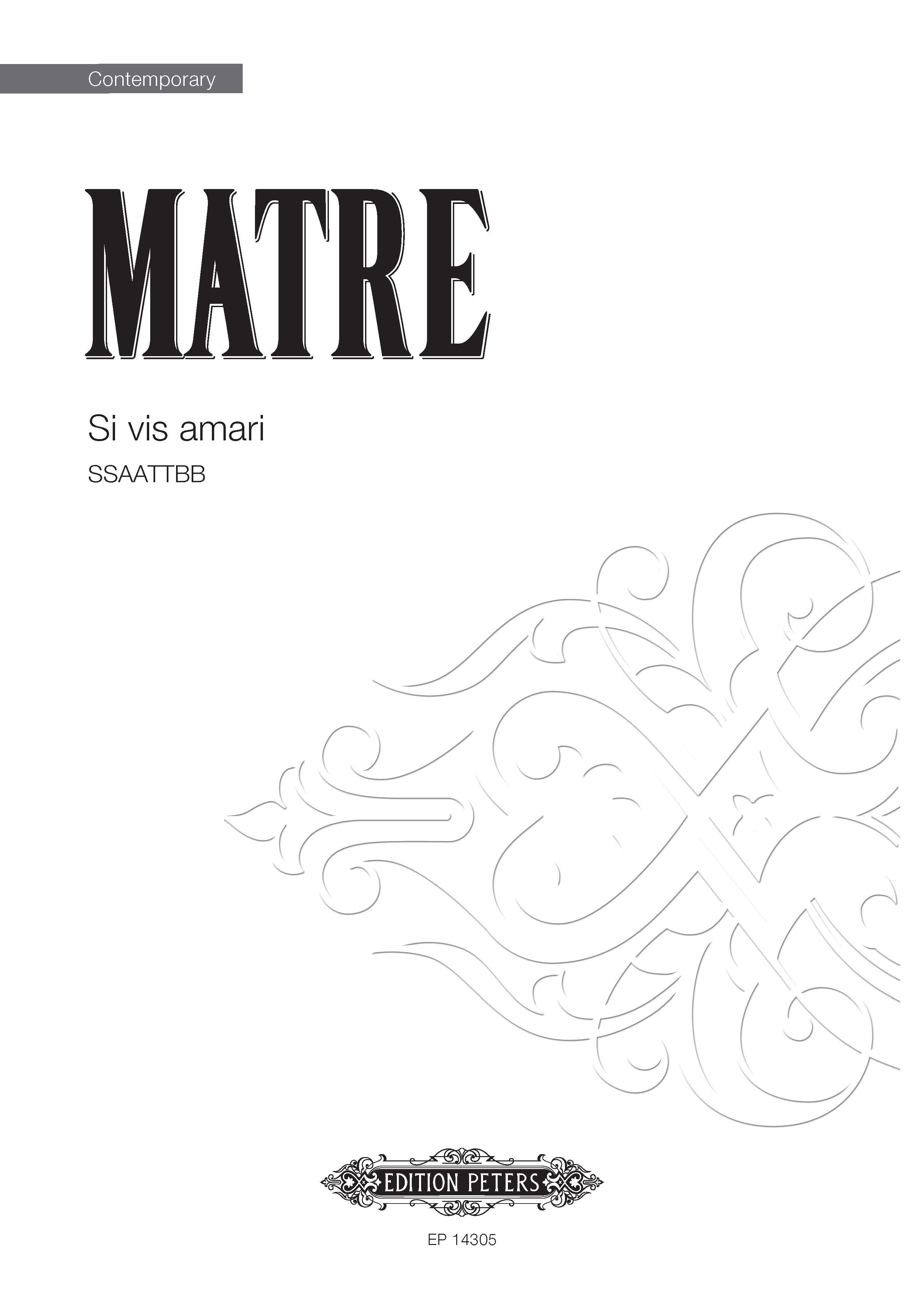 Si Vis Amari (EP14305) - SATB Choral Octavo (Digital Download)