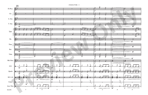 Carry On – Marching Band Conductor Score & Parts (Digital Download)