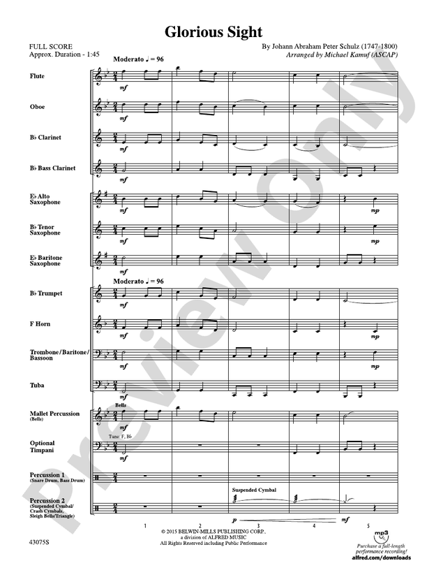 Glorious Sight - Concert Band Conductor Score & Parts (Digital Download)