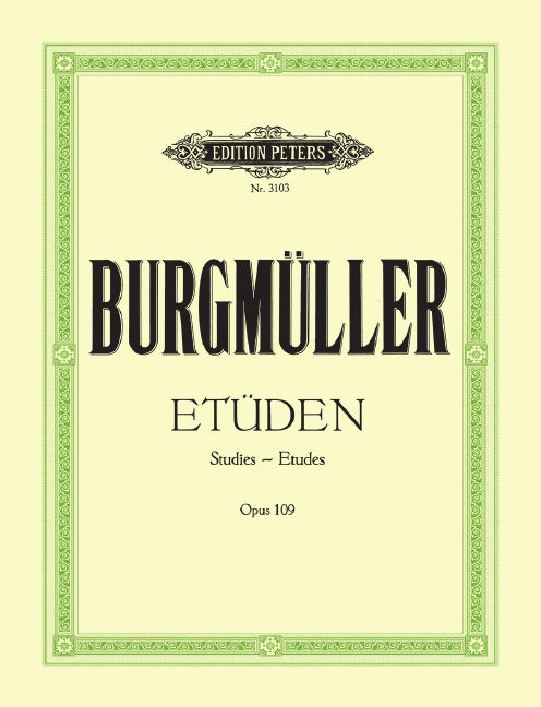 Burgmuller - 18 Characteristic Studies Op109 - Piano Solo - Peters EP3103