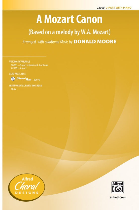 A Mozart Canon - 2-Part Choral Octavo (Digital Download)