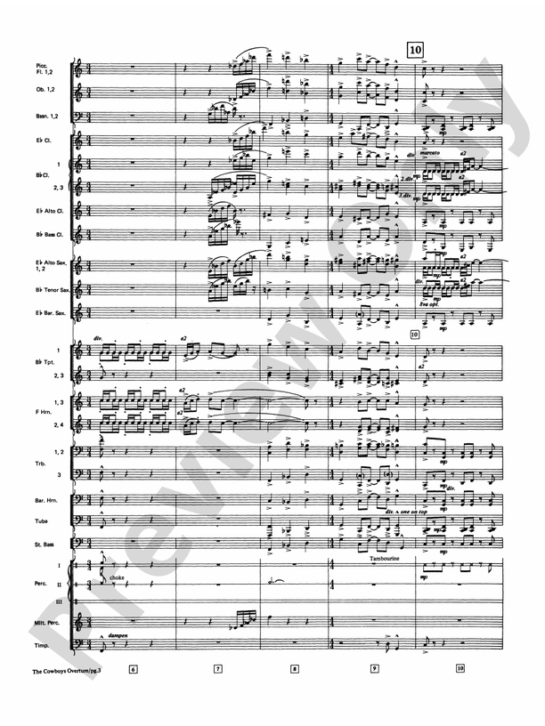 The Cowboys (Grade 4) - Concert Band Conductor Score & Parts (Digital Download)