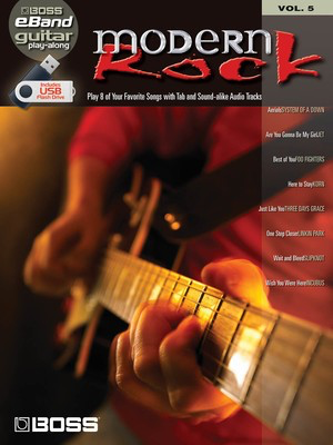 Modern Rock - Boss eBand Guitar Play-Along Volume 5 - Hal Leonard Guitar TAB /USB