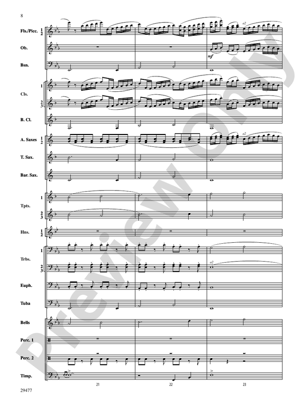 Flight of the Piasa - Concert Band Conductor Score & Parts (Digital Download)