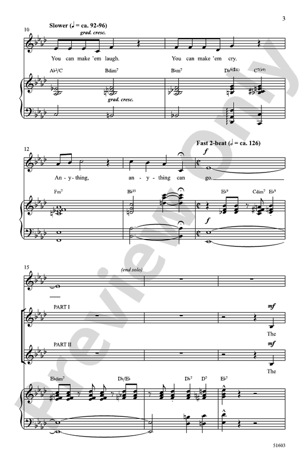 That's Entertainment - 2 Part Treble Choral Octavo (Digital Download)