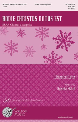 Hodie Christus Natus Est - Agneta Skí_ld - SSAA Walton Music Choral Score Octavo