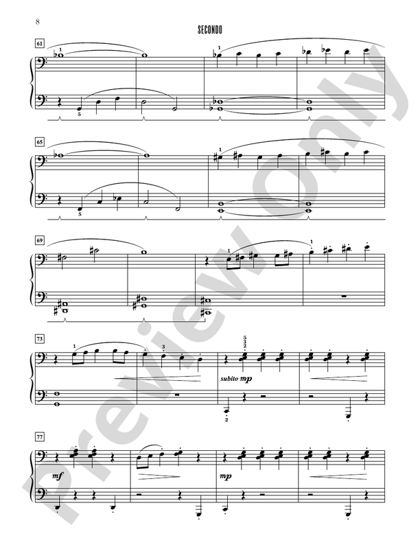 Contest Winners for Two, Book 4: 7 Original Piano Duets from the Alfred, Belwin, and Myklas Libraries - 1 Piano, 4 Hands (Digital Download)