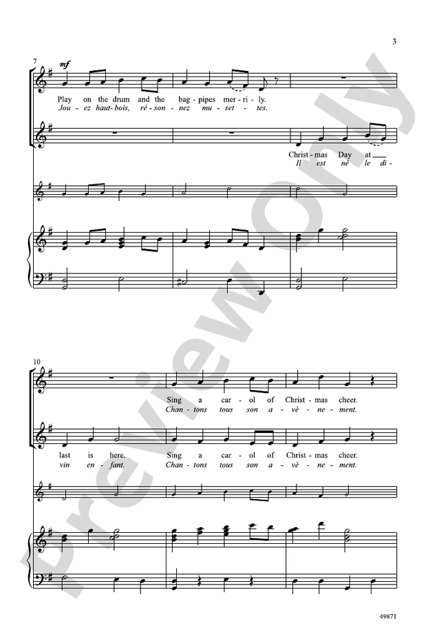 French Carol Duet - 2 Part Treble  Choral Octavo (Digital Download)