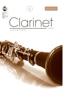 AMEB Clarinet Series 3 Grades 3-4 - Clarinet CD Recording & Handbook AMEB 1203090039