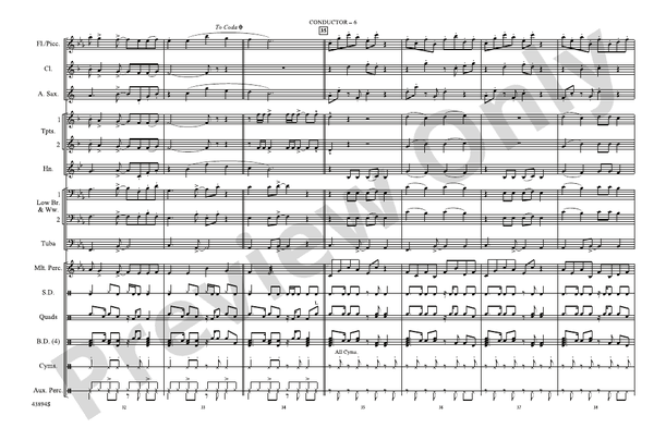 Am I Wrong – Marching Band Conductor Score & Parts (Digital Download)