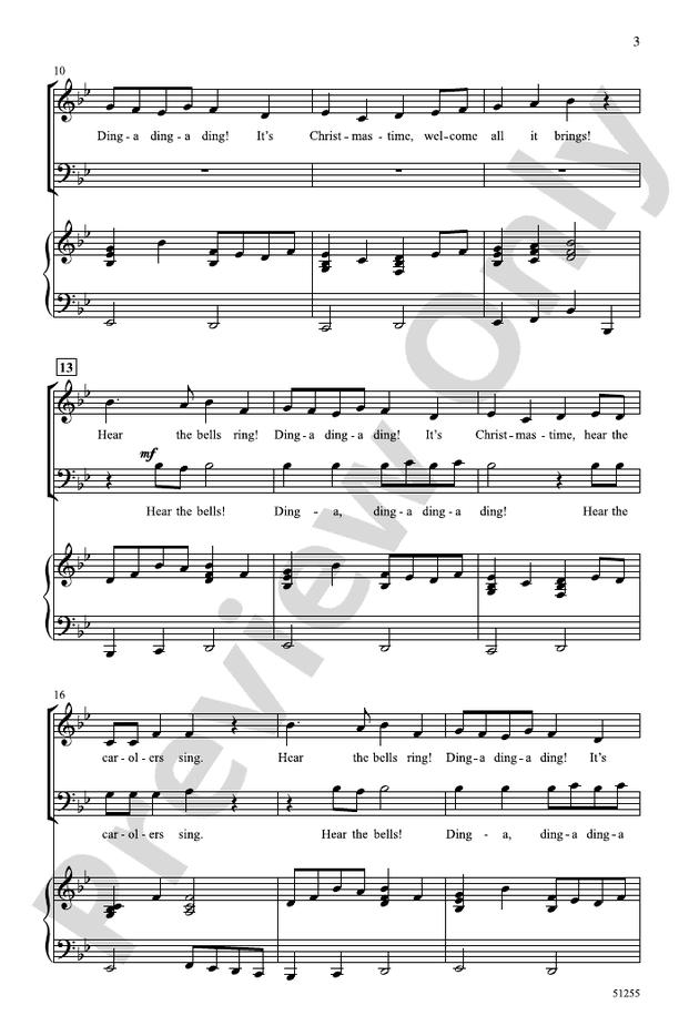 Hear the Bells Ring! - 3 Part Mixed Choral Octavo (Digital Download)