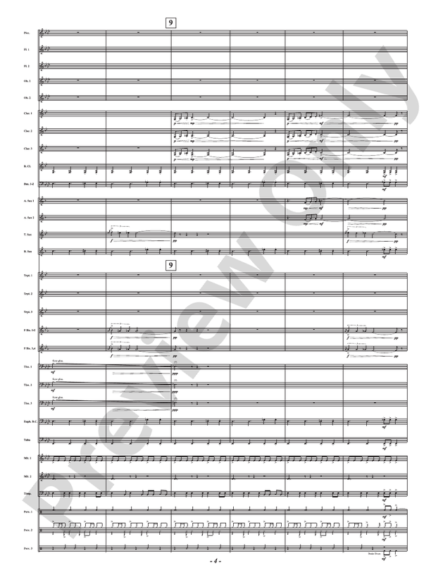 Red Embers - Concert Band Conductor Score & Parts (Digital Download)