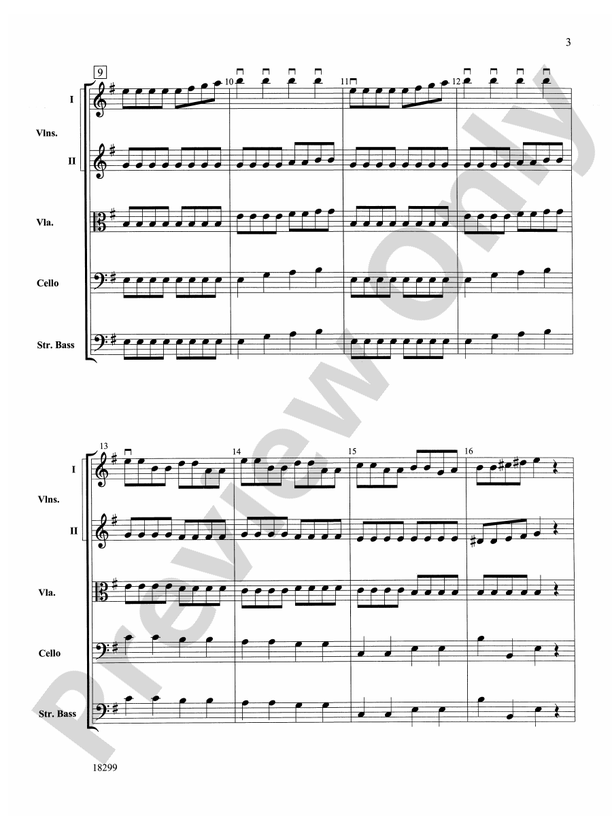 Three Scenes from a Green Valley – String Orchestra Conductor Score & Parts (Digital Download)