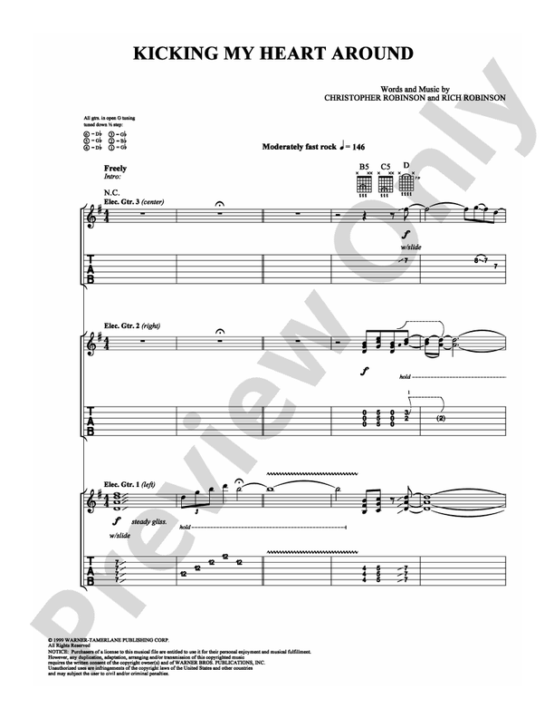 Kicking My Heart Around - Guitar TAB (Digital Download)