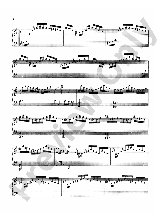 Bach - Sonatas, Fantasias & Rondos (Volume I) - Piano Solo (Digital Download)