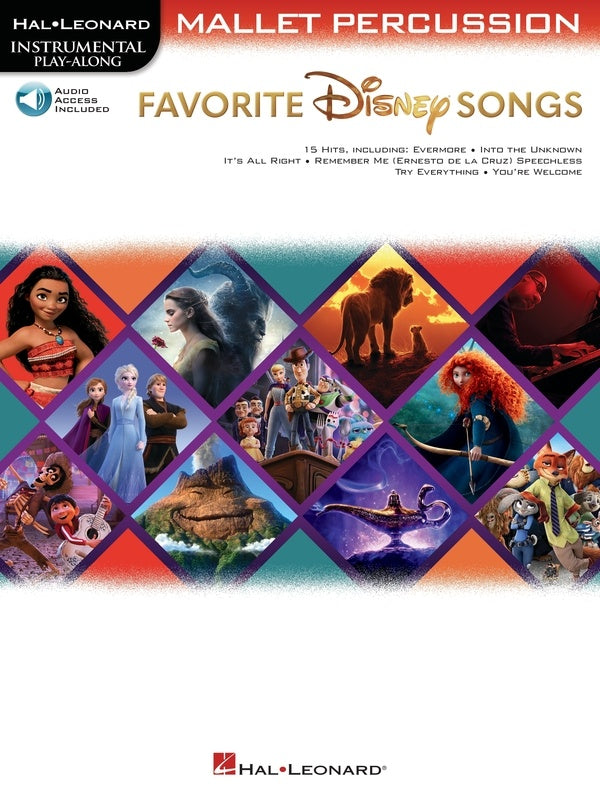 Favourite Disney Songs - Mallet Percussion/Audio Access Online Hal Leonard 369127