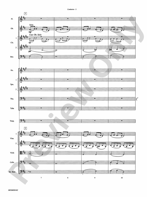 Largo ("Going Home" from the New World Symphony) – Full Orchestra Conductor Score & Parts (Digital Download)